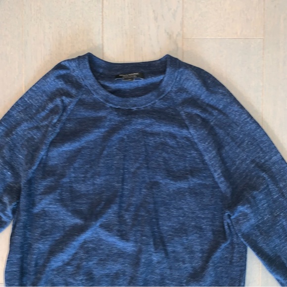 Banana Republic Navy Blue Organic Cotton Crewneck Sweater - Picture 4 of 6